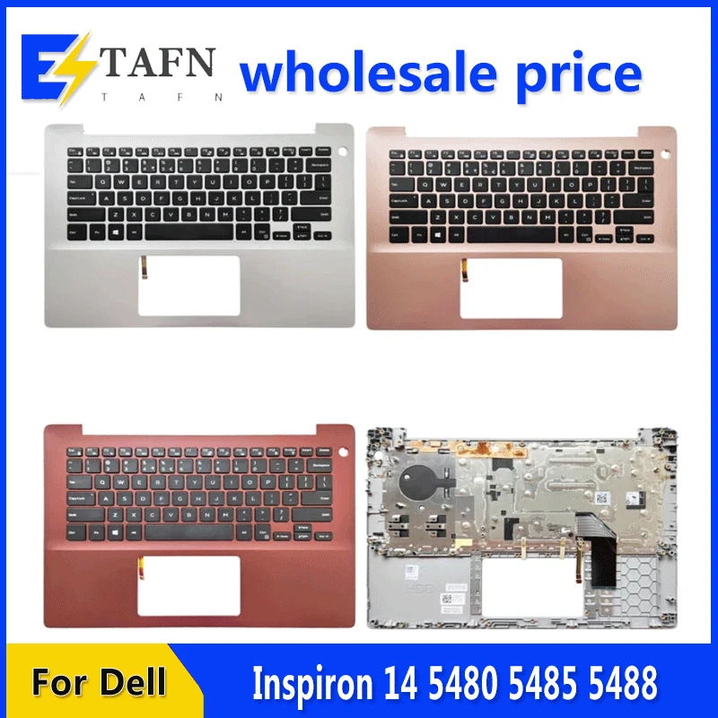 

New Original For Inspiron 14 5480 5485 5488 Laptop Palmrest Case Keyboard US English Version Upper Cover