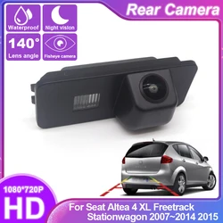 HD CCD Fisheye Rear View Camera For Seat Altea 4 XL Freetrack Stationwagon 2007~2015 Car Vehicle Reverse Parking Accessories