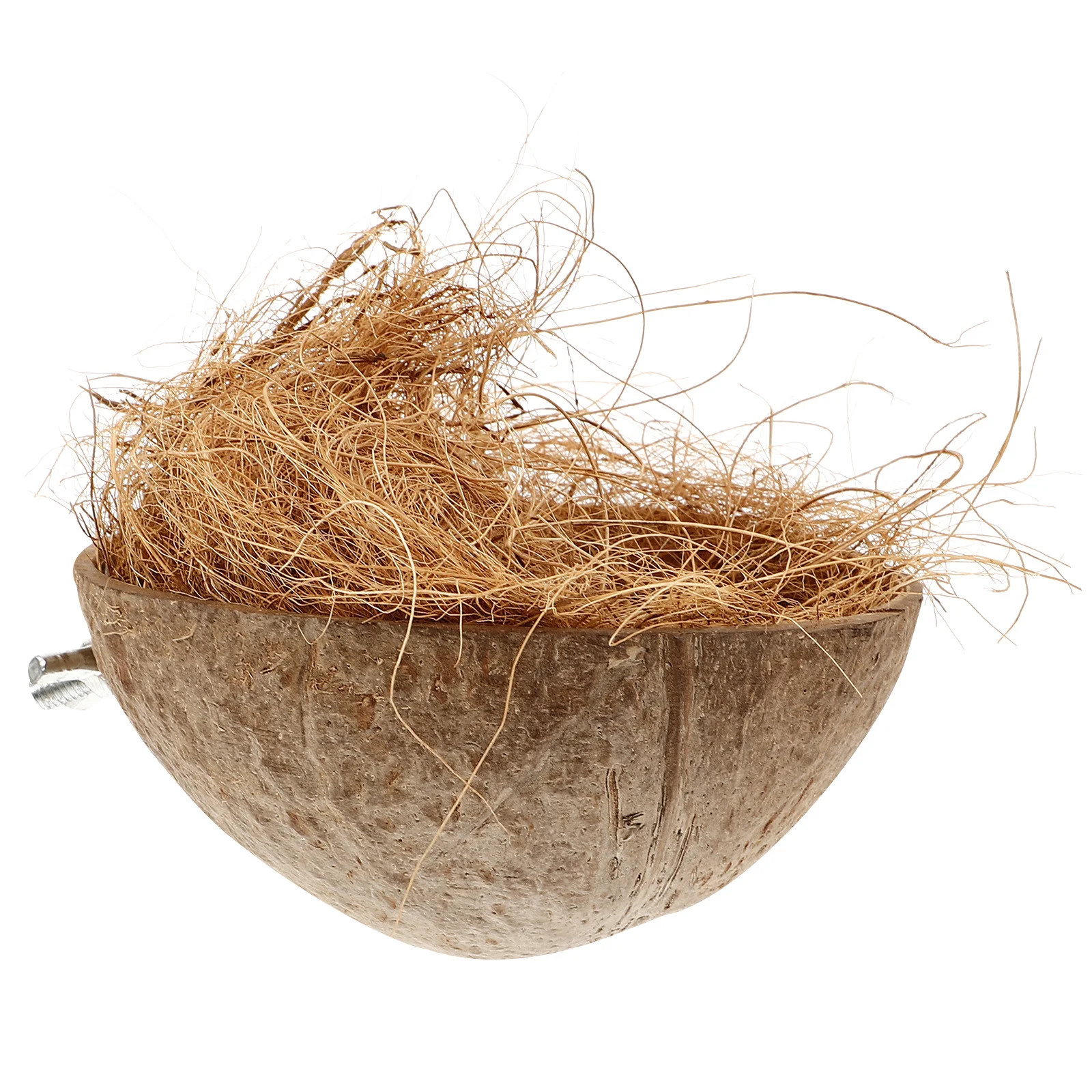 Coconuts Shell Bird Nest Natural Parrot House for Breeding Sleeping Playing Hanging Cage Garden Decorative Pet Bird Home