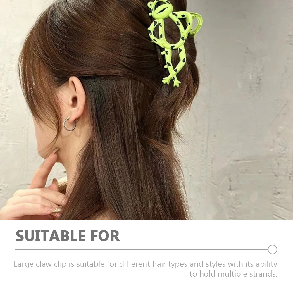 

Frog Claw Clips Large Barrettes Grip Women Thick Long Hair Styling Tool Jaw Accessories Decorative Medium Size Hair Clips