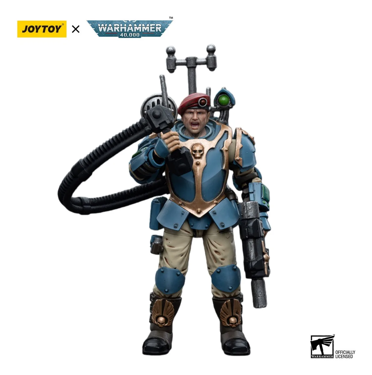 

JOYTOY Warhammer 40000/40k Astra Militarum Tempestus Scions Command Squad 55th Kappic Eagles Vox Operator Action Figure Doll