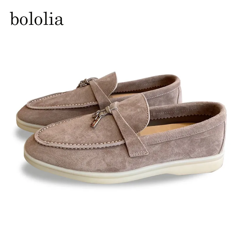 

High Quality genuine leather Women Flat Man Casual Loafer Shoes Fashion Vintage Comfortable Couple's