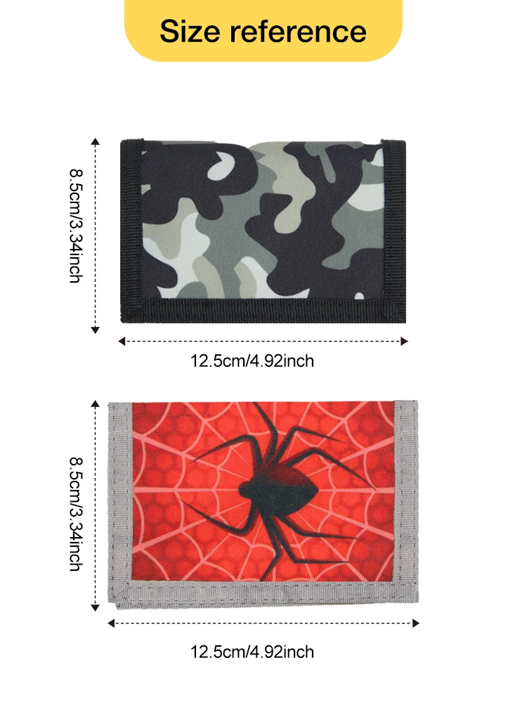 Children's Wallet  Trifold Casual Coin Purse Cute Card Holders Multifunctional Youth Wallets Kids Gifts