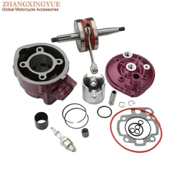 AM6 49mm 90cc Big Bore Cylinder Kit & Crankshaft For Motorhispania RX RYZ SM Pro Racing Enduro Superracing 50cc 2T Minarelli