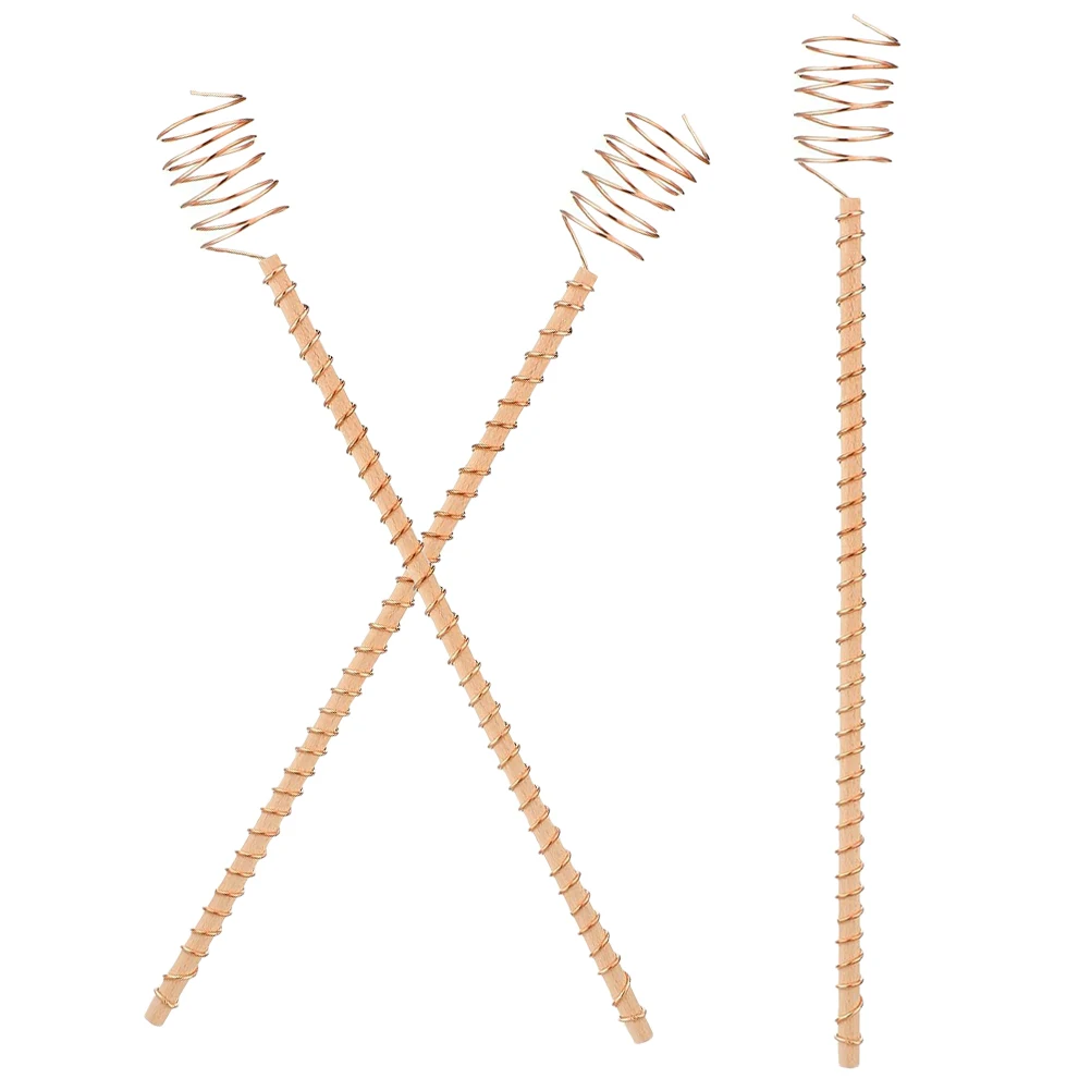 

3pcs Copper Coil Antenna 30cm Plant Stakes Garden Electroculture Wire for Vegetables Promotes Root Growth Strong Stems Ideal