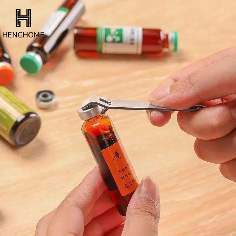 Stainless Steel Oral Liquid Vial Opener Nurse Doctor Tool Portable Ampule Bottle Opener Can Opener Kitchen Accessories