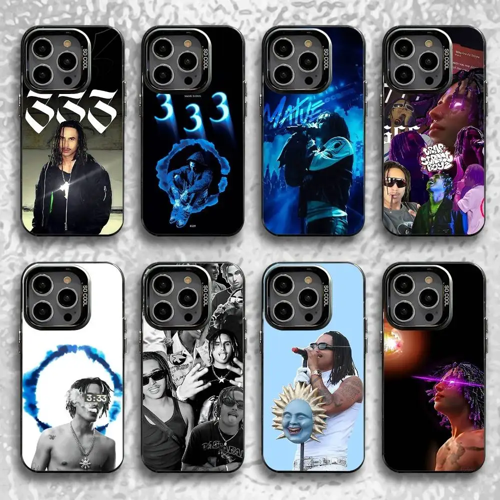 

Rapper Matue 333 Album Phone Case For iPhone 16,15,14,13,12,11,Pro,Max,Plus,Mini,SE Black Candy Matte Shockproof Cover