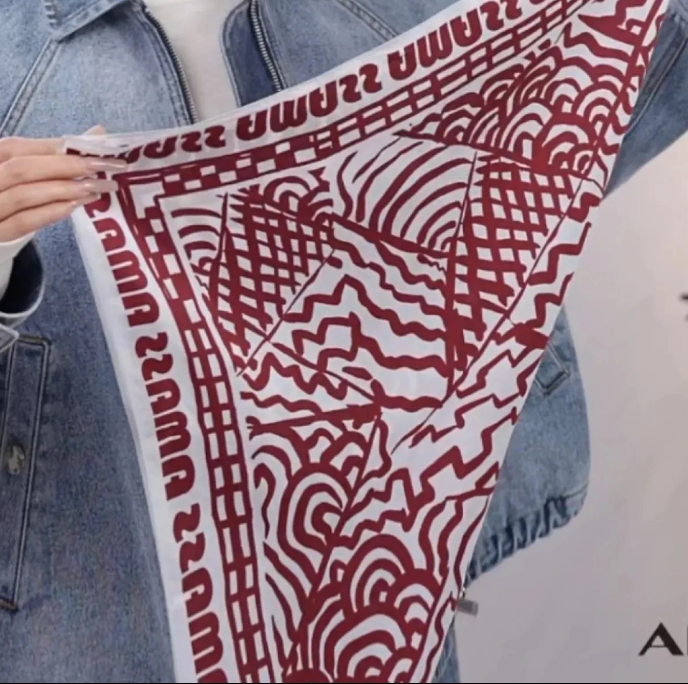 ele-versatile-luxury-silk-scarf-for-women-summer-season-korean-sle-decorative-long-rectangle-geometric-pattern-scarf