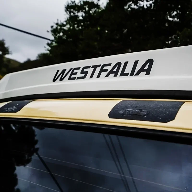 1 pegatina de vinilo WESTFALIA, calcomanía clásica de estilo aventurero para decorar y mejorar el aspecto de tu coche
