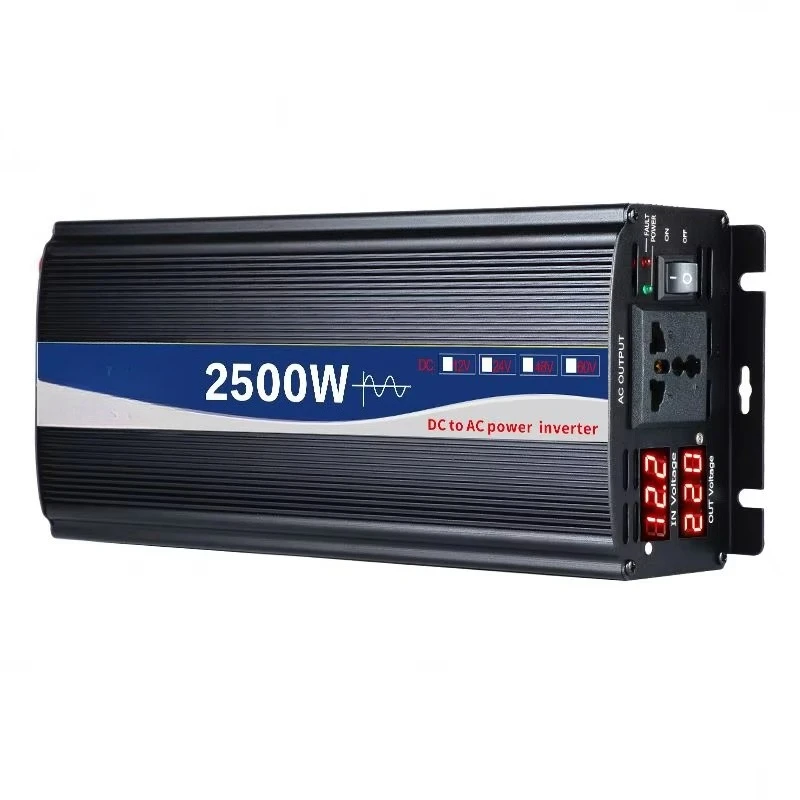 2500W Auto Protect 12V 220V Pure Sine Wave Inverter & Charger New Design Product For Inverters & Converters