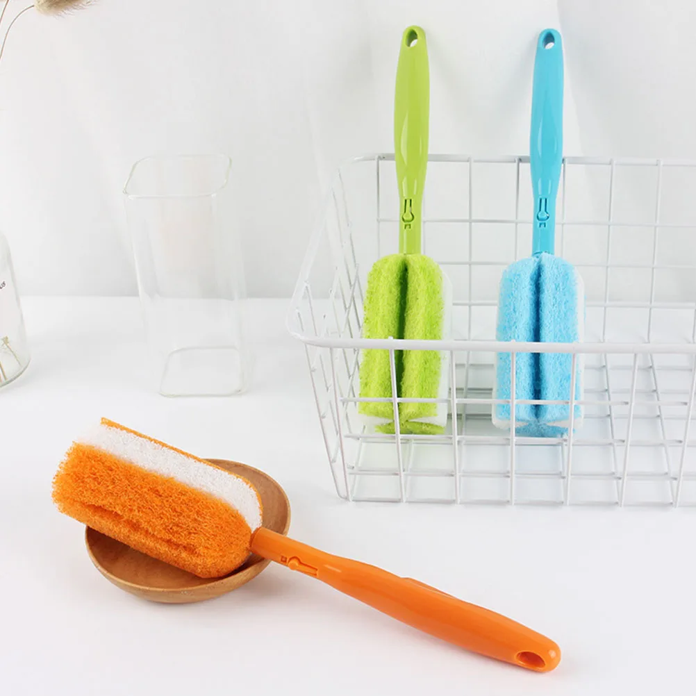 

4Pcs Bottle Cleaning Brush Long Handle Household Cup Brush Practical Kitchen Water Bottle Cleaner Soft Absorbent Reusable