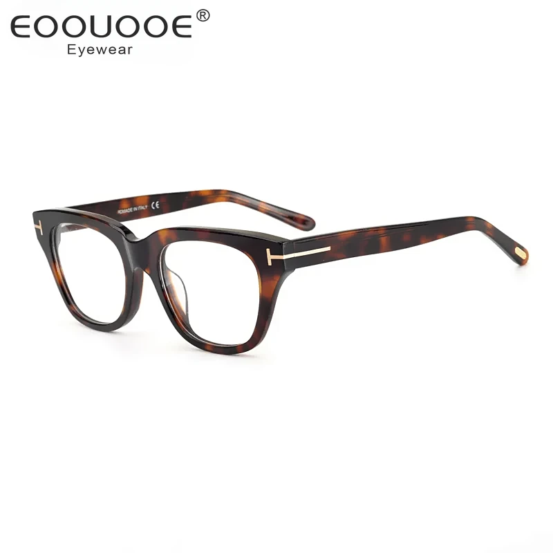 

2024 New In TF5178 Glasses Frame Myopic Men And Women Comfortable Expensive Square Acetate Optical Computer Prescription Glasses