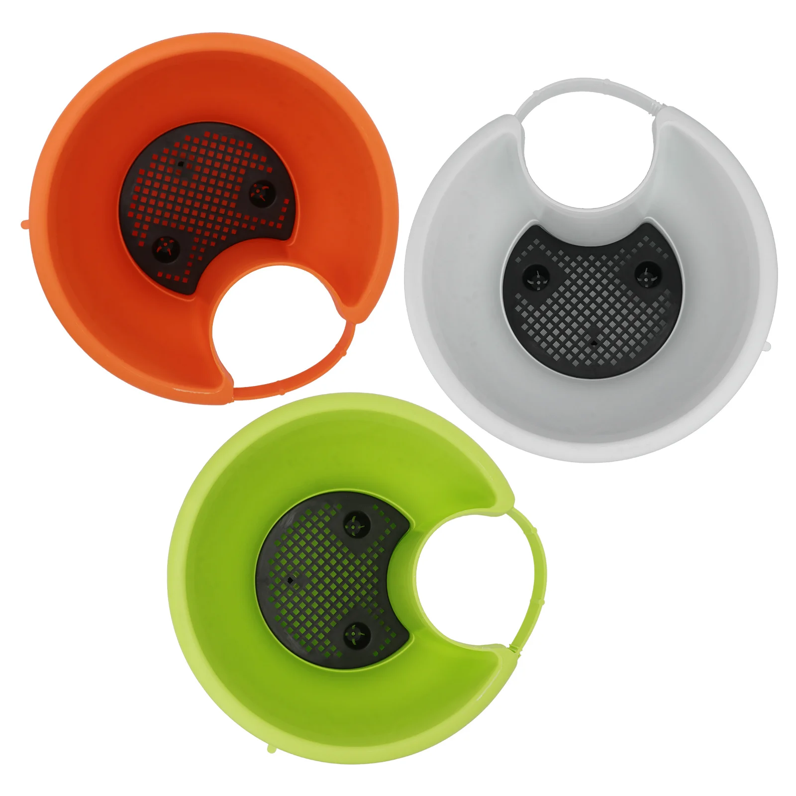 

3 pcs Pipe Style Flower Pots Large Size Durable Drainage For Indoor Outdoor Garden Balcony Window Vertical Planter Hanging