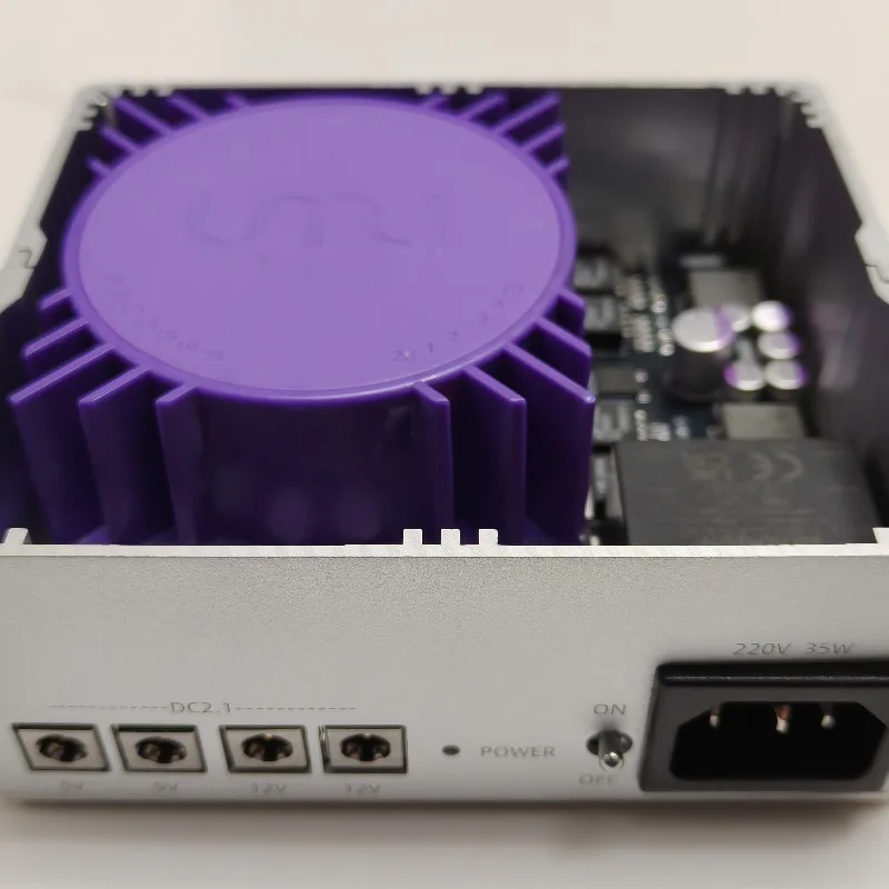Zero Magnetic Flux Leakage 35W Linear Regulated Power Supply, Electromagnetically Isolated 4 Outputs: 2×12V 3A & 2×5V 3A