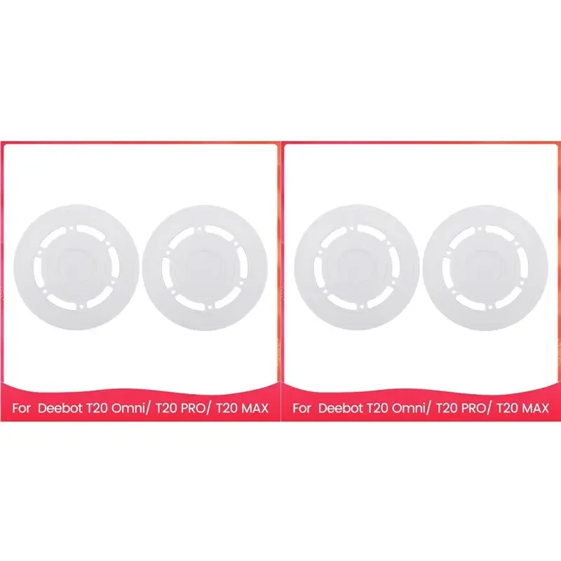 4X Mop Pad Plate Accessories For Ecovacs Deebot T20 Omni/ T20 PRO/ T20 MAX Vacuum Pad Board Holder Replacement Parts