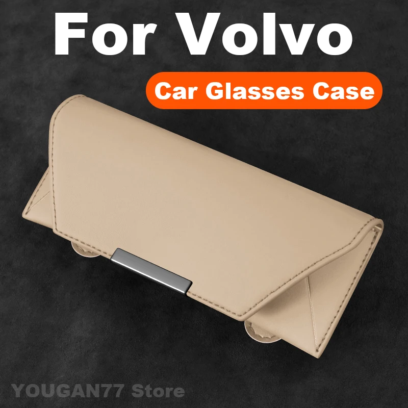 

Car Glasses Case For Volvo S60 S90 EX30 EX90 XC60 XC90 EM90 XC40 V90 V50 V60 2025 Universal Car Glasses Frame Volvo Accessories