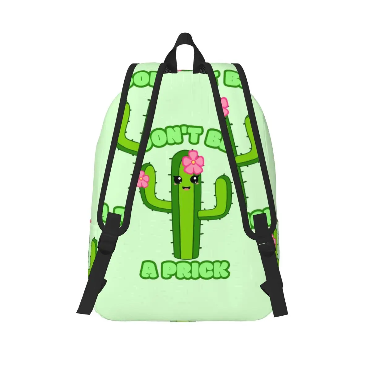 Don't Be A Prick Cactus Student Backpack School Bag Hiking Travel Daypack for Boys Girls Fashion Bookbag Shoulder Bags