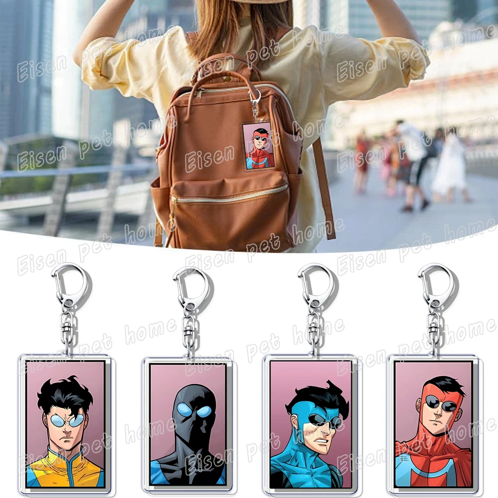 شعبية الكبار الرسوم المتحركة شخصيات خارقة سلاسل المفاتيح للنساء اكسسوارات حقيبة قلادة مفتاح سلسلة Keyrings مجوهرات المشجعين هدية #2