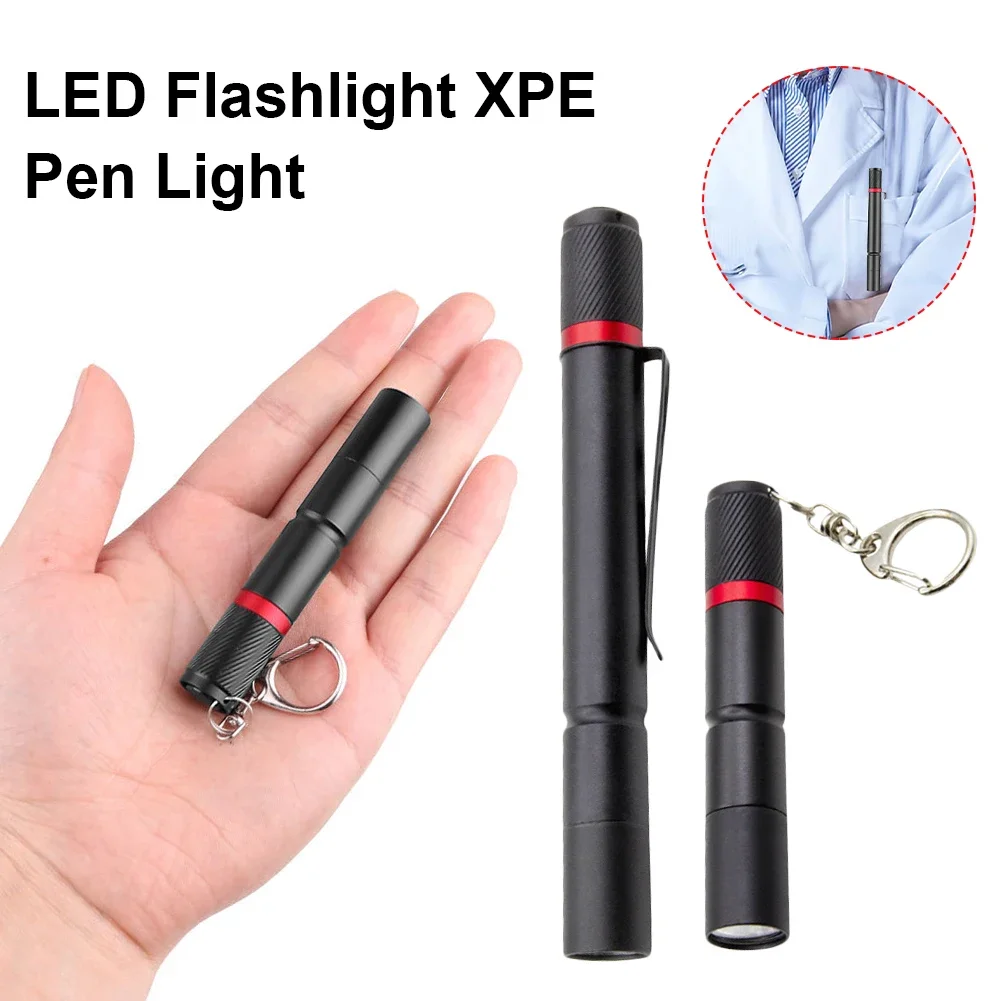 LED Flashlight XPE Pen Light Portable Waterproof Torch Night Hiking Light 3 Mode Lantern