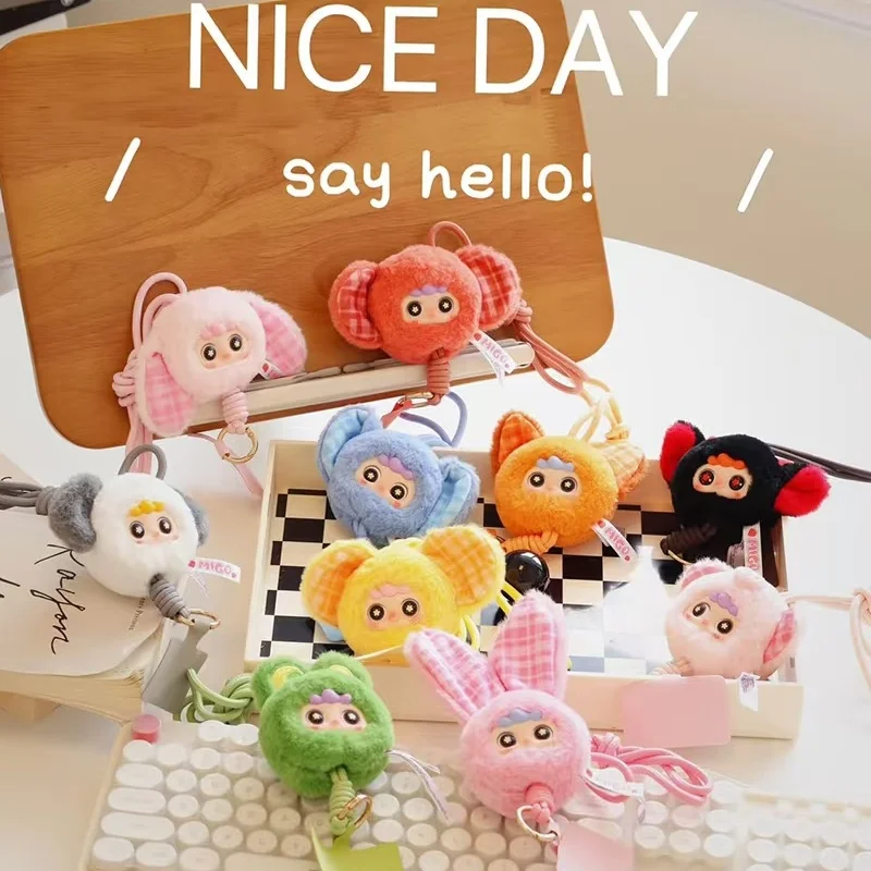 Migo Cream Pudding Series Vinyl Face Blind Box Cute Doll Phone Strap Trendy Collectible Toys Xmas Gift Idea Phone Lanyard