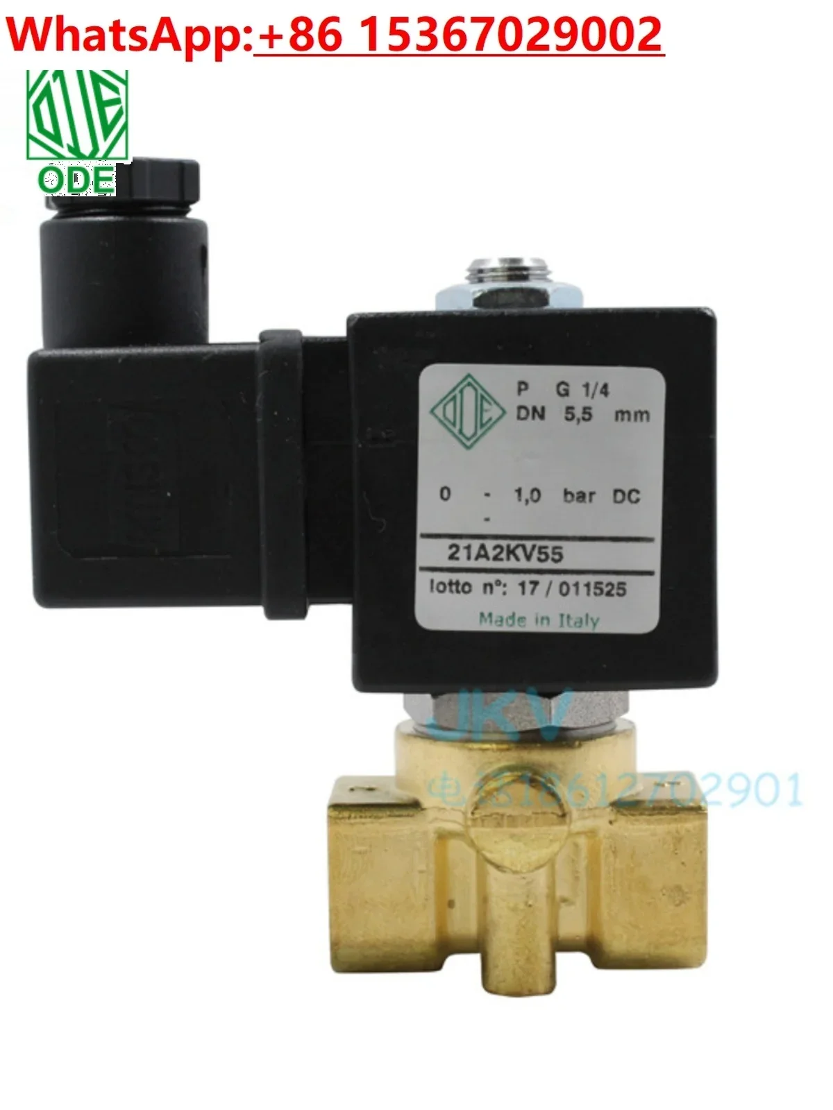 

ODE import solenoid valve 21a2kv55 brass thread two normally closed 220v 24v