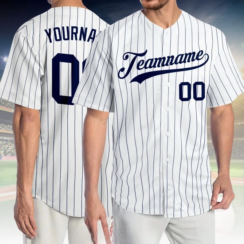 

Personalized Name Team,Custom Stripe Line Color Couple Baseball Jersey For Baseball Fans Custom Number Baseball Team Jerse