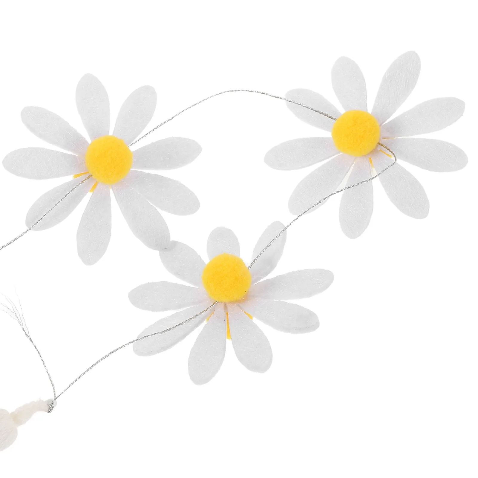 

Wind Chime Door nament Home Decor Small Daisy Hanging Balcony Creative Pendant Indoor Metal Fabric Practical Classic