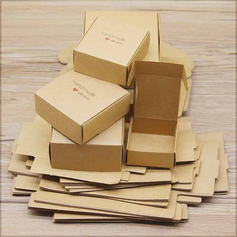 10pcs DIY Handmade gifts box with window Marbling style paper candy boxes cake Package For Wedding home party suppiles
