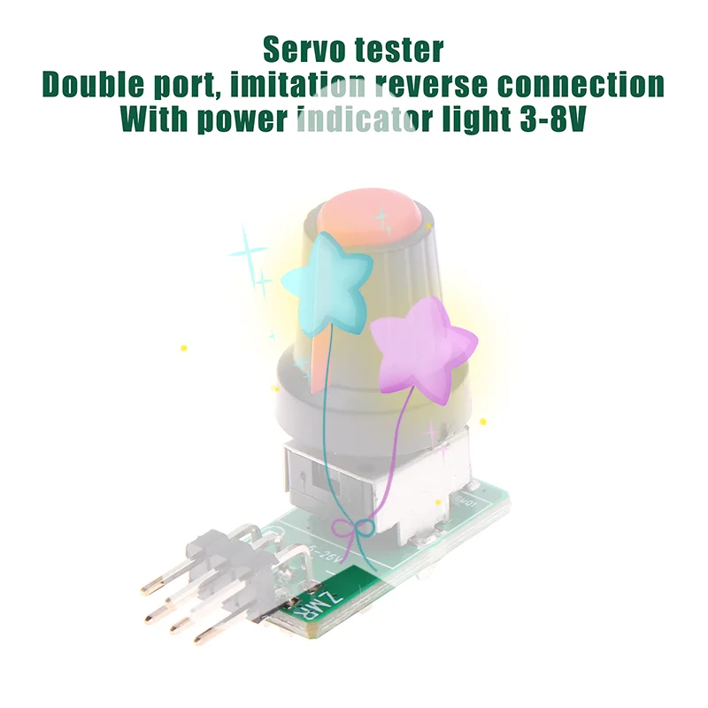 

3-8V ESC Mini Servo Tester DIY Brushless Fan Motor Governor PWM Signal Output For RC Aircraft Model Parts