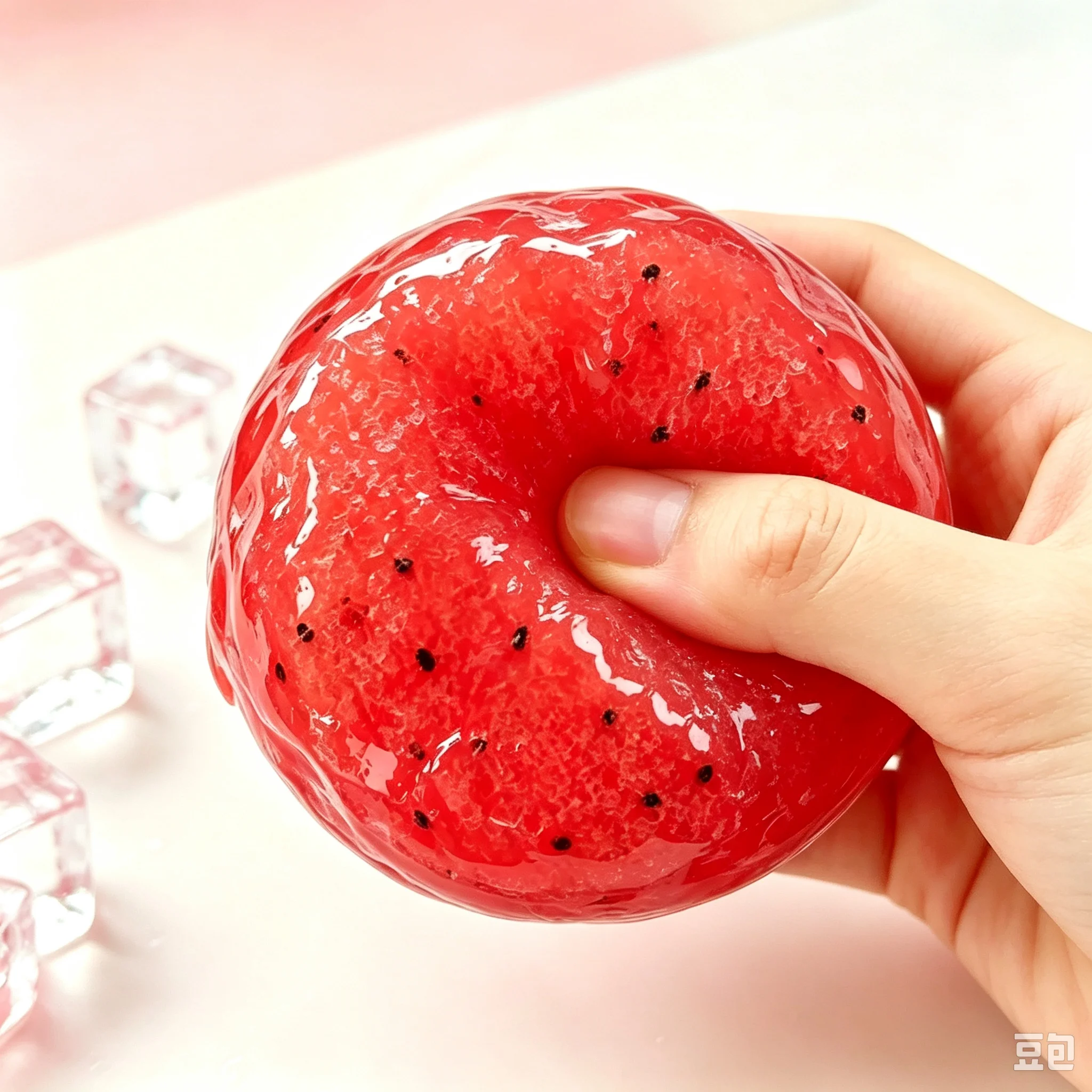 Watermelon Smoothie Shaped Squishy Toy Slow Rising Squeeze Toy Simulation Fruit Stress Relief Vent Fidget Toy Creative Giftft