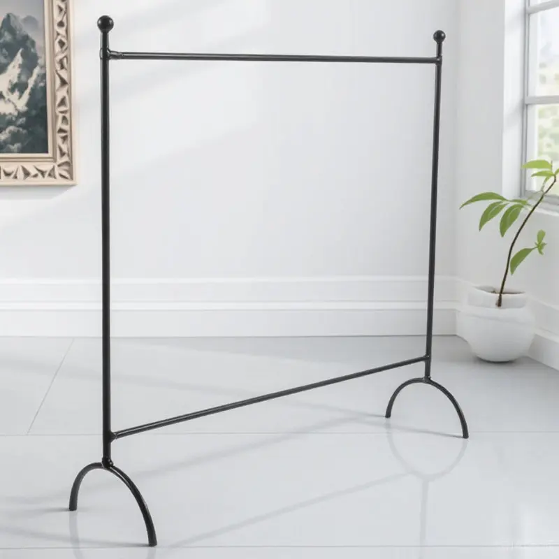 

Sturdy Metal Miniature Clothes Rack for Dollhouse Display Elegant Mini Hanger Stand Decorative Clothing Holder Accessory