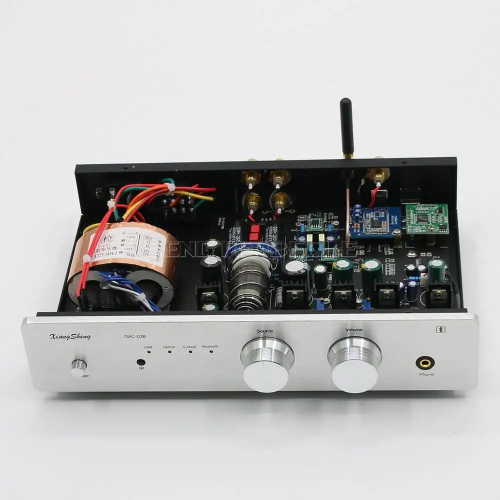 Fertiger DAC-03 Röhren-Audio-Vorverstärker PCM1794A QCC5125 Bluetooth Xmos SA9023 USB-Karte Fernbedienung Decoder