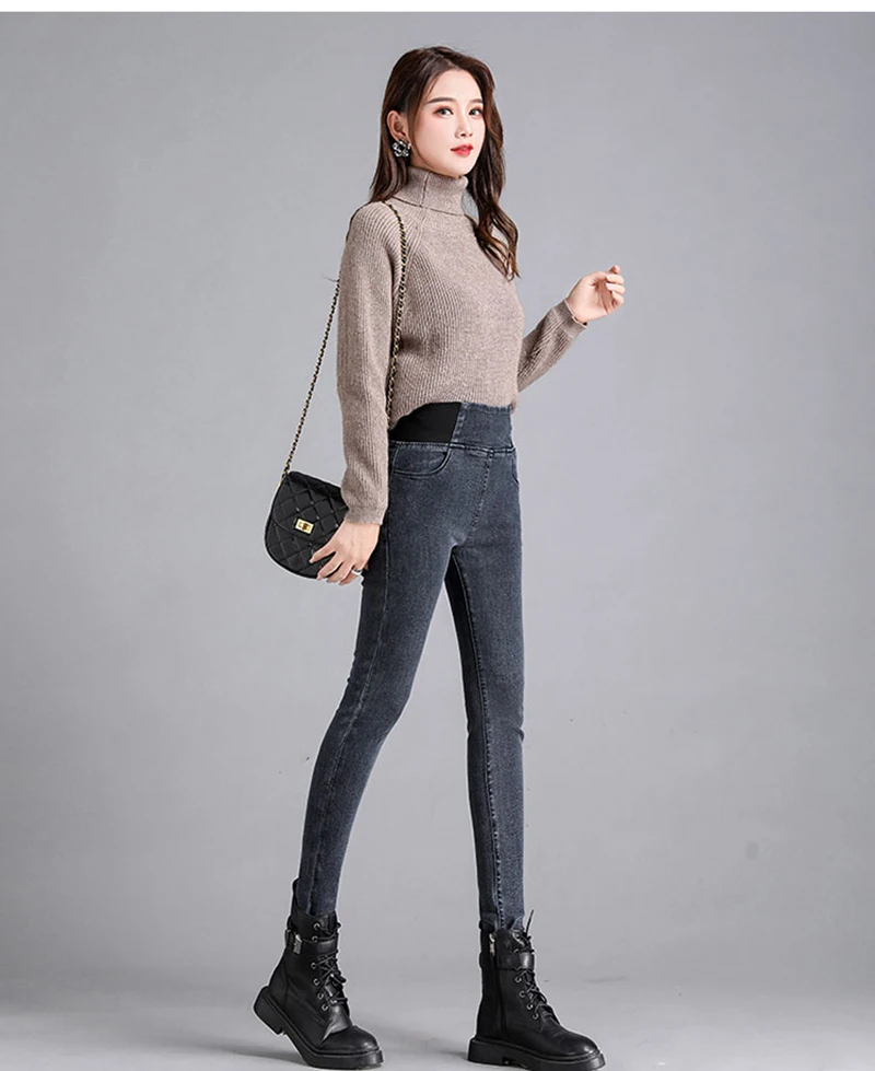 Oversize 26-38 Black Skinny Pencil Jeans Women High Waist Slim Denim Pants Stretch Leggings Vaqueros Casual Pantalones Jean 2023