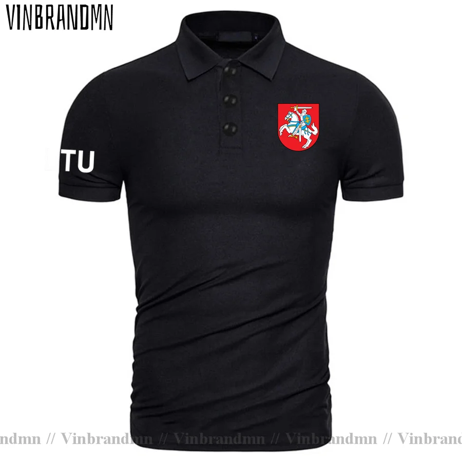 Lithuania Lithuanian LTU Lietuva Lietuvos Polo Shirts Men Fashion 100% Cotton Shirt Short Sleeve Brands Design Country Flag Tops