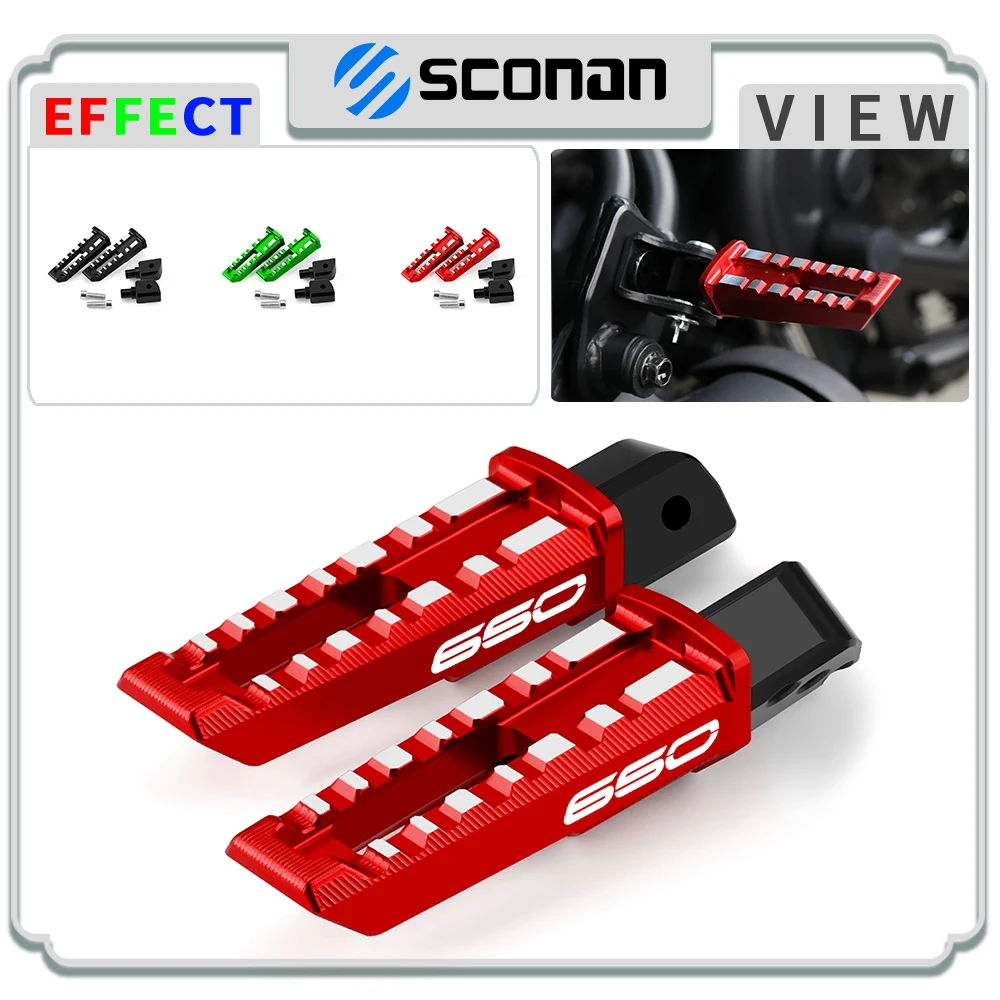 

For Z 400 650 Z400 Z650 2019 2020 2021 2022 2023 Motorcycle Accessories Rear Foot Pegs Rests Passenger Footrests CNC Aluminum