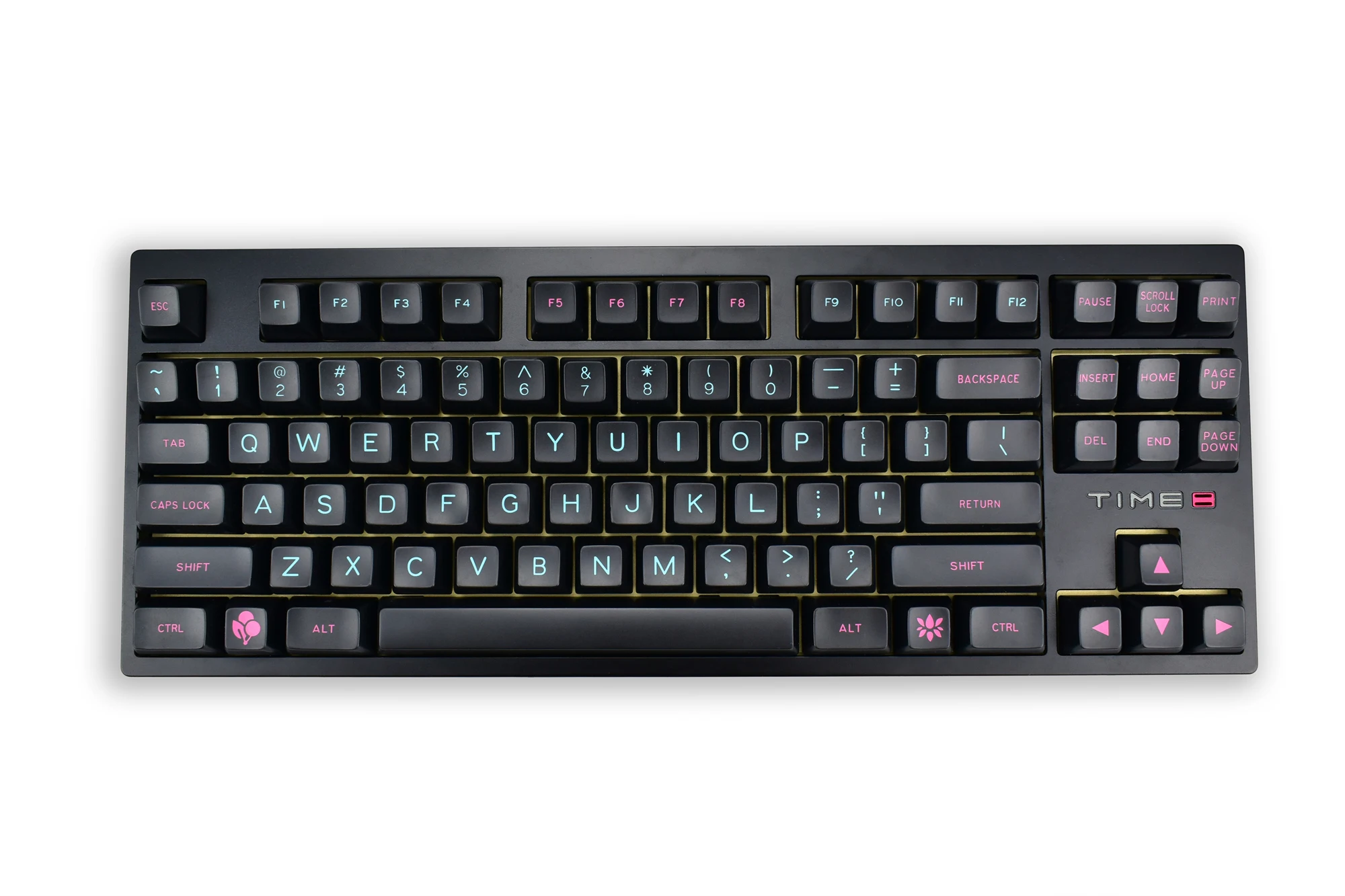 Imagem -05 - Maxkey-miami Night para Keycaps Perfil Preto Doubleshot Material Abs Kit Teclado Mecânico