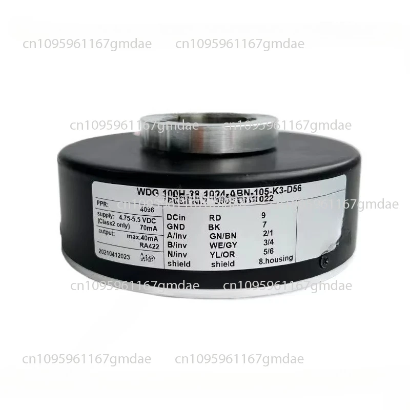 

WDG 100H-38-4096-ABN-105-K3-D56 elevator rotary encoder with aviation plug 1024