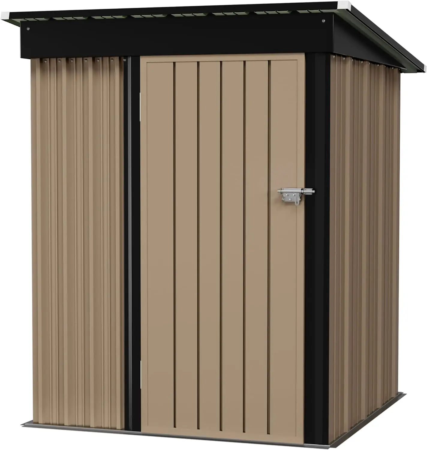 

5 x 3 FT Storage Shed Waterproof Metal Garden Shed with Lockable Door Utility Tool Shed Outdoor Storage for Backyard, Patio