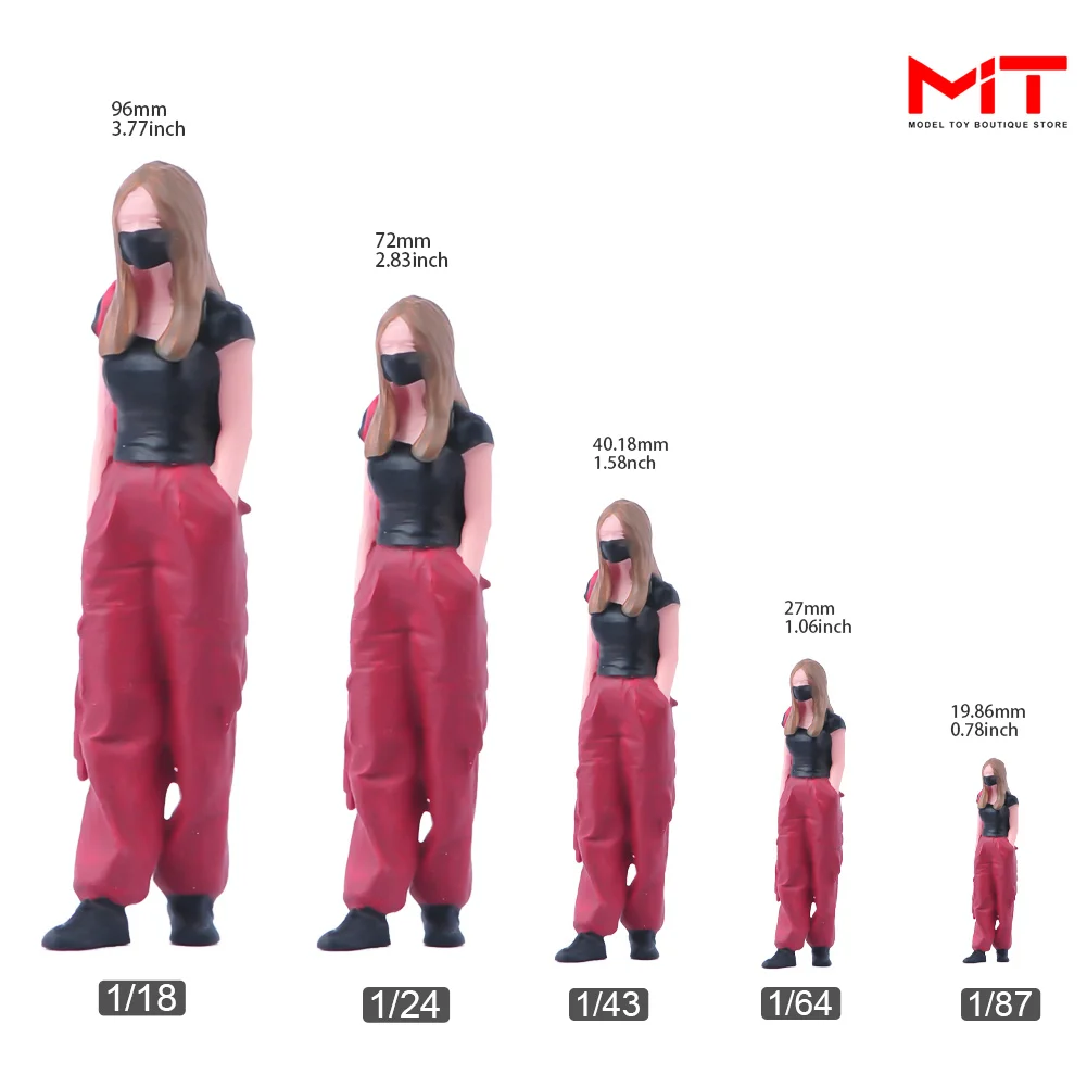 المنمنمات الشكل 1/87 1/64 1/43 1/24 1/18 موضة الترفيه جميلة أنثى دمية صغيرة تمثال المشهد الإبداعي الدعامة الحرفية ديكور