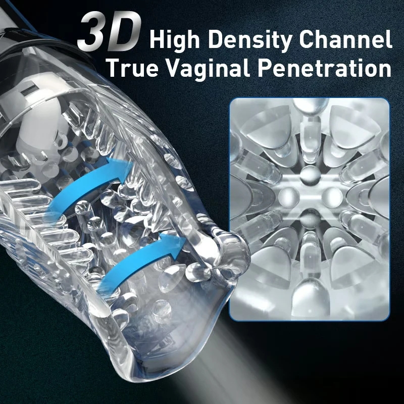 Automatic Electric Piston Rotating Sucker Male Blowjob Masturbator Cup Vagina Dildo Real Oral Vibrator Sex Toys for Men Machine view 4
