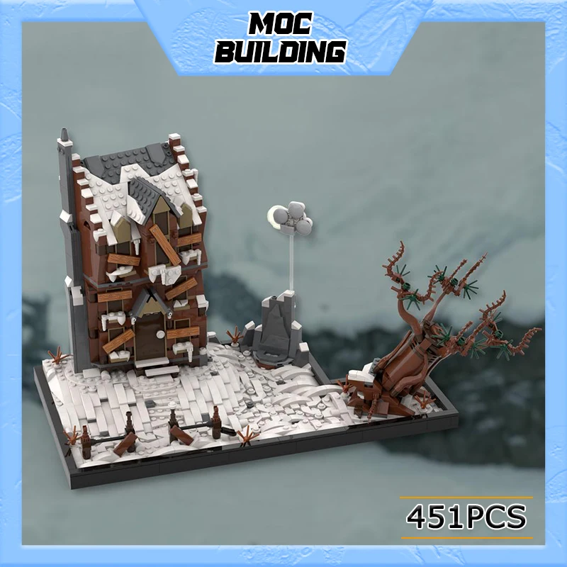 

MOC Creative Movies Shrieking Shack Scenery Block Building Block Street View Bricks Assembly Toy For Children Gift MOC-113431