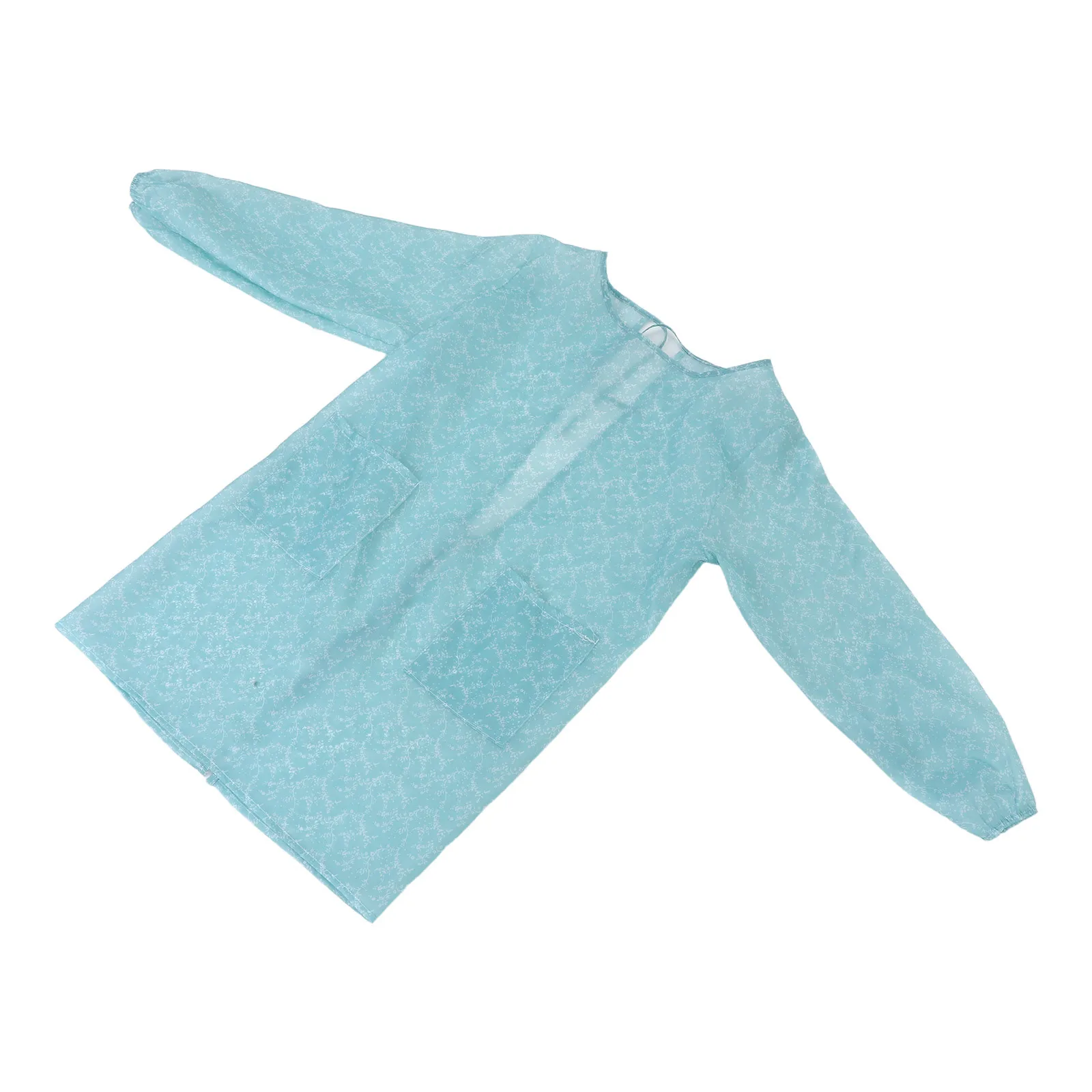 

1Pcs Waterproof Kitchen Apron Blue Long Sleeve Design for Cooking Cleaning Home Accessories Heavy Duty Housework Workwear