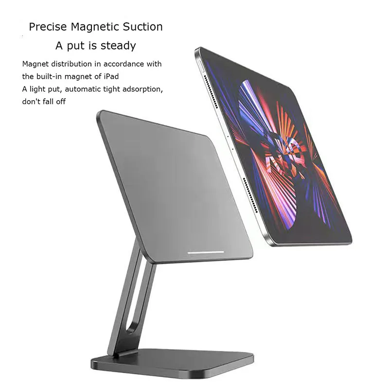 Imagem -02 - Suporte Multifuncional para Tablet com Ângulo Ajustável Desktop Magnético Apple Ipad Pro 11 129