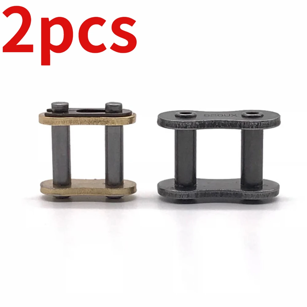 2pcs for Motorcycle Perforated Oil Seal Chain Buckle Snap Spring Chain Buckle 428 520 525 530 Chain Joint 525HX 520HO 428SX