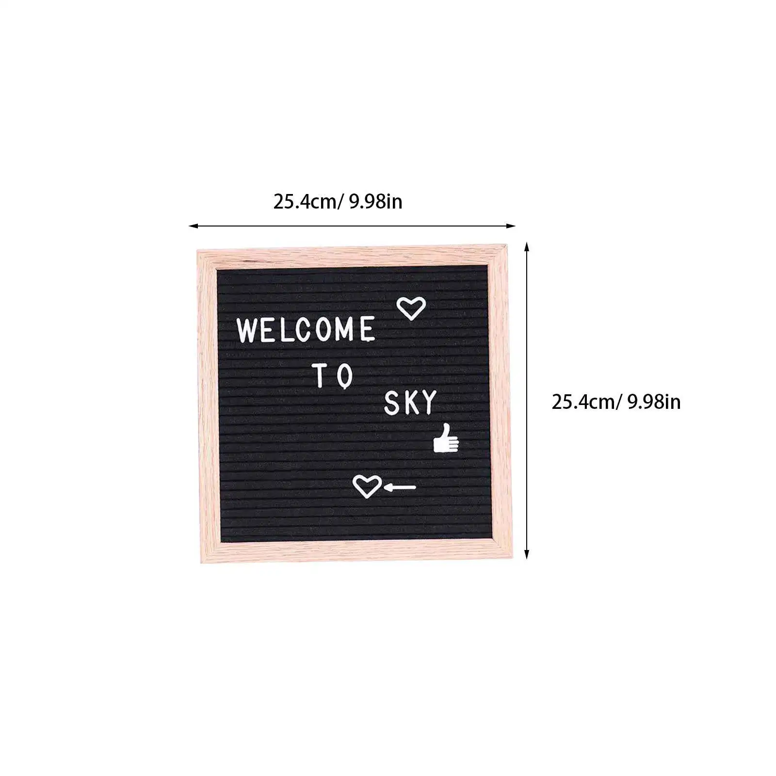 1Pcs Letter Message Board Wooden Frame Felt Blackboard DIY for Kids Home Cafe Bar School Supplies Reminders Quotes Menus