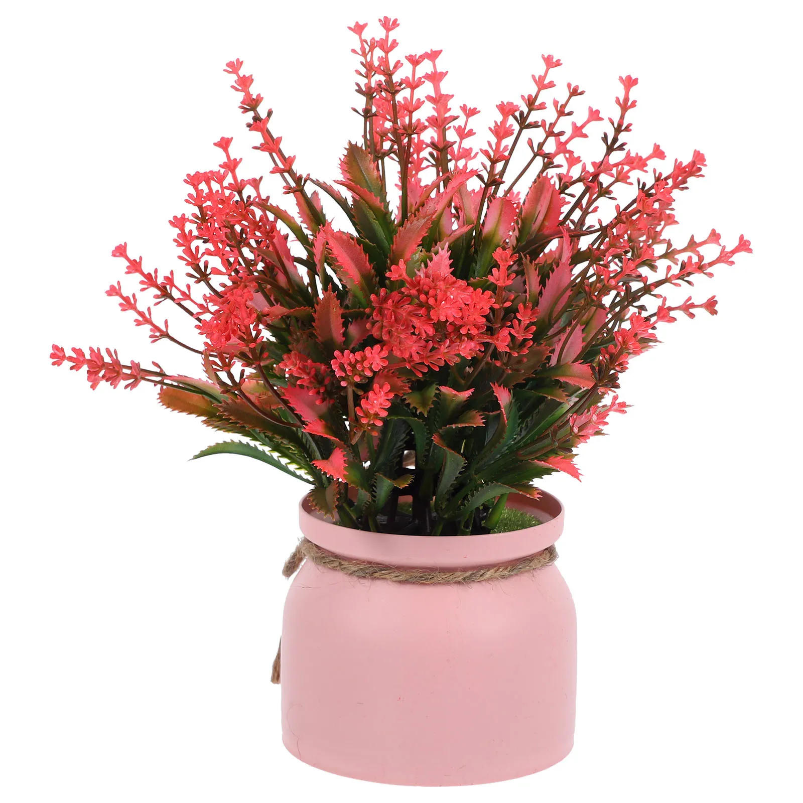 

Faux Potted Plant Plastic Flowers Bonsai Decorative Chic for Balcony Patio Cabinet Bookshelf Spring Floral Arrangements