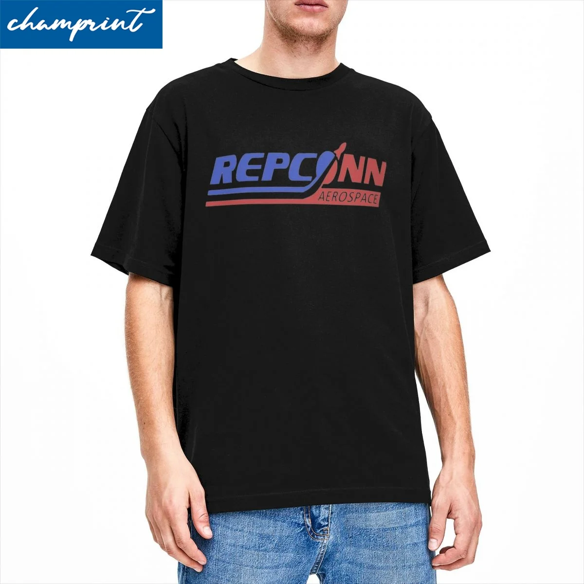 Repconn Aerospace T-Shirt Men Women Fallouts Game Novelty Cotton Tees Round Collar Short Sleeve T Shirt Unique Clothing