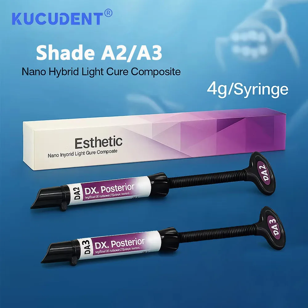 

4g/Pc Posterior Teeth Light Cure Resin DENTEX Nano Hybrid Composite for Dentin Restoration Shade A2/A3 Dentistry Materials