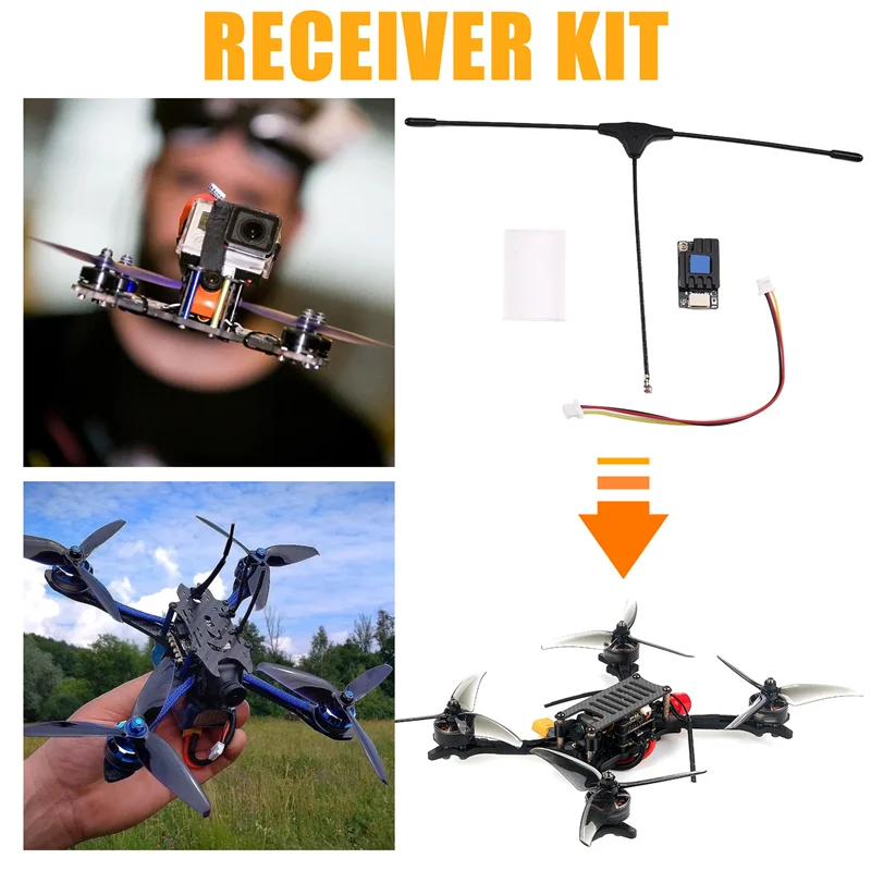 フル-ELRS Nano 868Mhz RX PA500 FPV レシーバー 868Mhz RX PA500 FPV レシーバー ELRS Nano レシーバー用