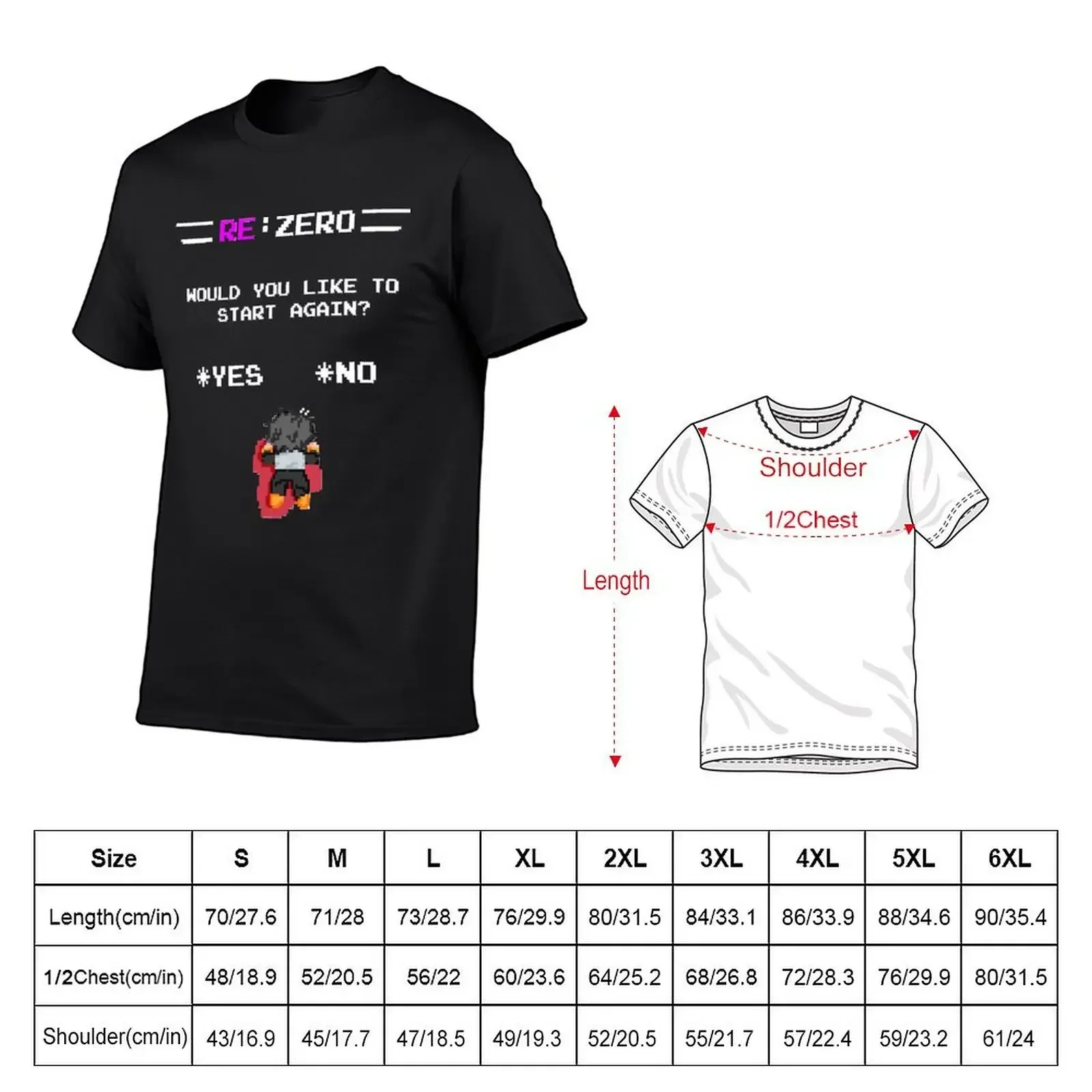 Rezero, Video Game Essential T-Shirt hippie clothes vintage clothes anime tshirt t shirts for men pack